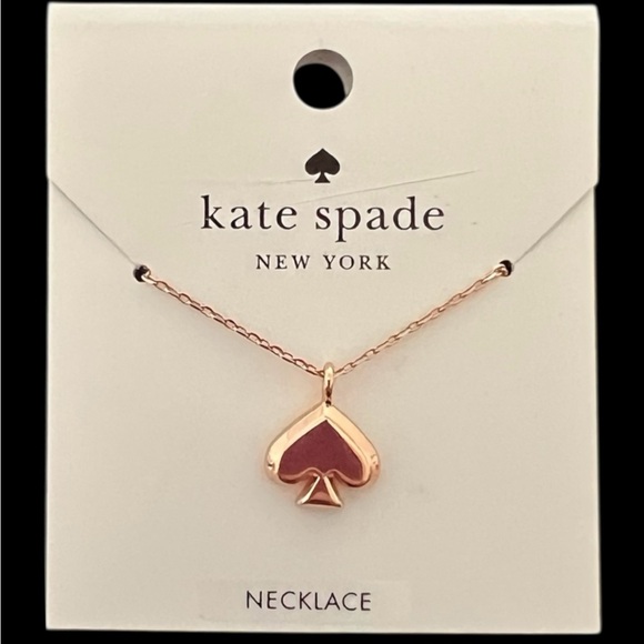 Kate Spade Everyday Spade Rose Gold Necklace (A622) - Picture 1 of 4
